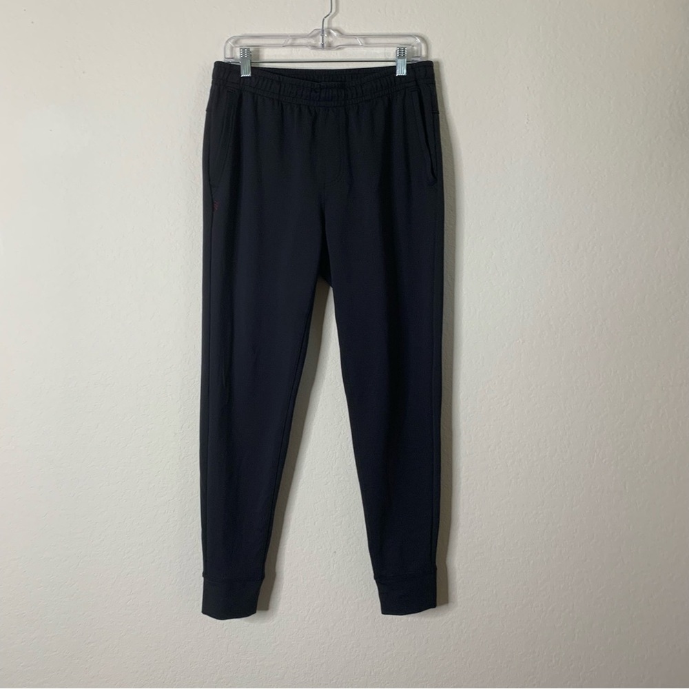 Rhône Mens black valspar drawstring joggers medium
